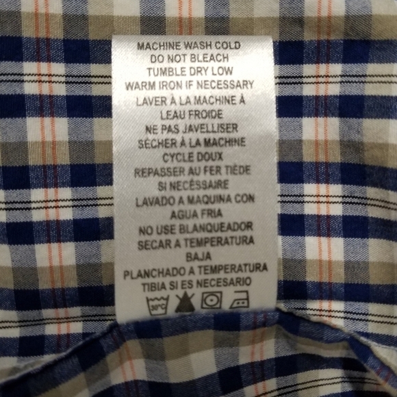 NWT TroyLee Designs Men's Blue Plaid Shortsleeve Casual Work Buttondown Shirt, S - Picture 8 of 8